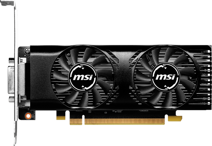 Видеокарта MSI PCI-Ex GeForce GTX 1630 4GT LP OC 4GB GDDR6 (64bit ...