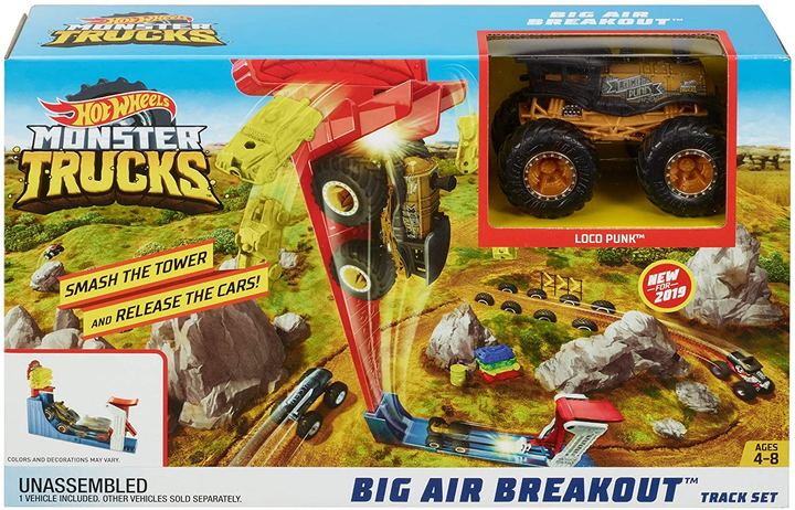Трек Хот Вилс Соревнования по прыжкам в высоту Hot Wheels Monster ...