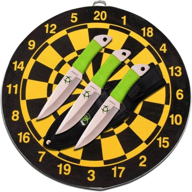 Набор Perfect Point три метательных ножа с мишенью Z Hunter (00-00010023) - изображение 1