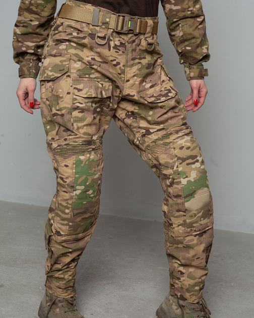 Жіночі штурмові штани UATAC Gen 5.2 (S) Мультикам STEPPE (Степ) з наколінниками - зображення 1