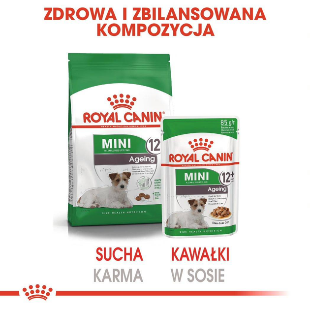 Упаковка вологого корму для літніх собак Royal Canin Mini Aging 12 x 85 г (9003579008287) - зображення 9