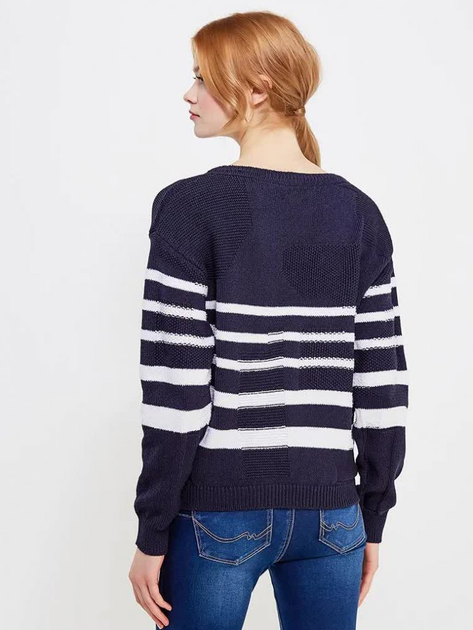 Sweter damski Tommy Hilfiger WW0WW21837 S Granatowy/Biały (8719257502626) - obraz 2