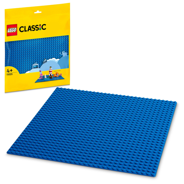 Zestaw klocków LEGO Classic Niebieska płytka konstrukcyjna 1 element (11025) - obraz 2