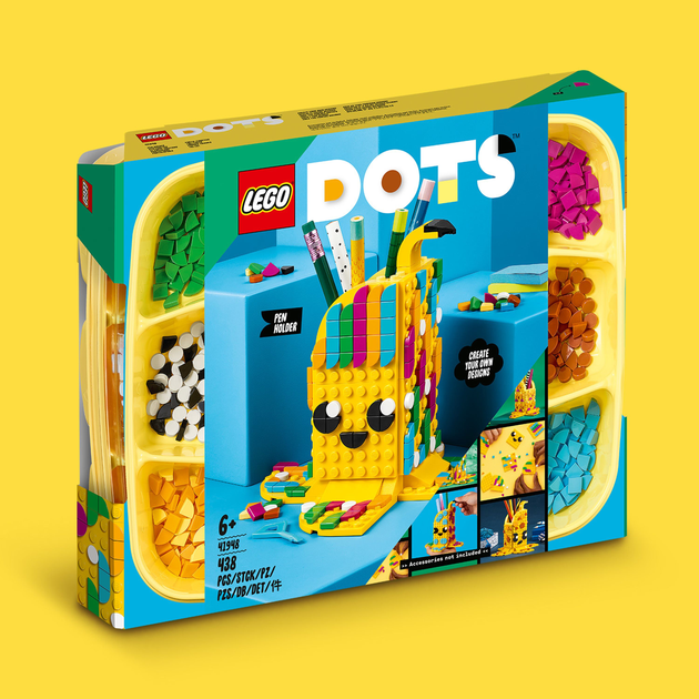 Конструктор LEGO DOTS Банан. Підставка для ручок 438 деталей (41948) - зображення 7