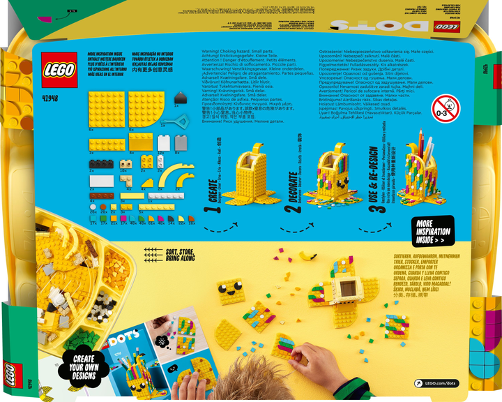 Конструктор LEGO DOTS Банан. Підставка для ручок 438 деталей (41948) - зображення 8