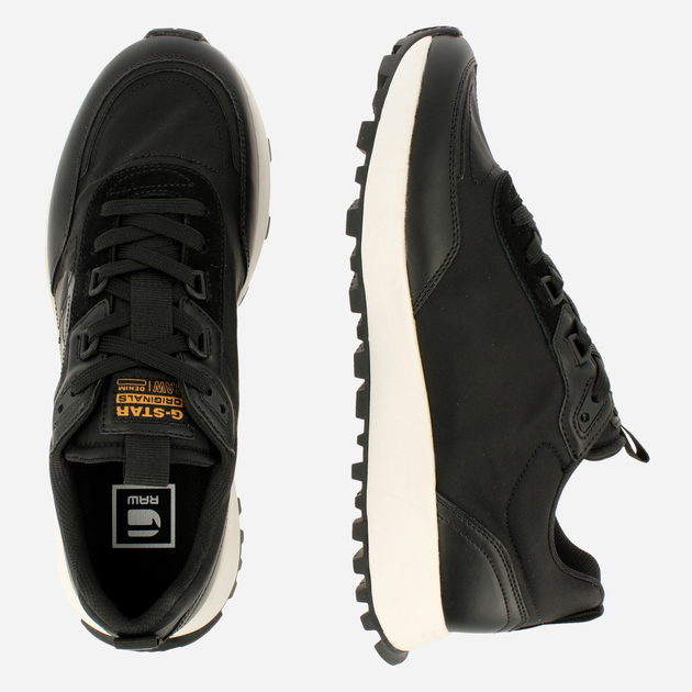 Чоловічі кросівки G-Star Raw Theq Run Lgo Mtc 2212-004516 44 Чорні (8720206639126) - зображення 9