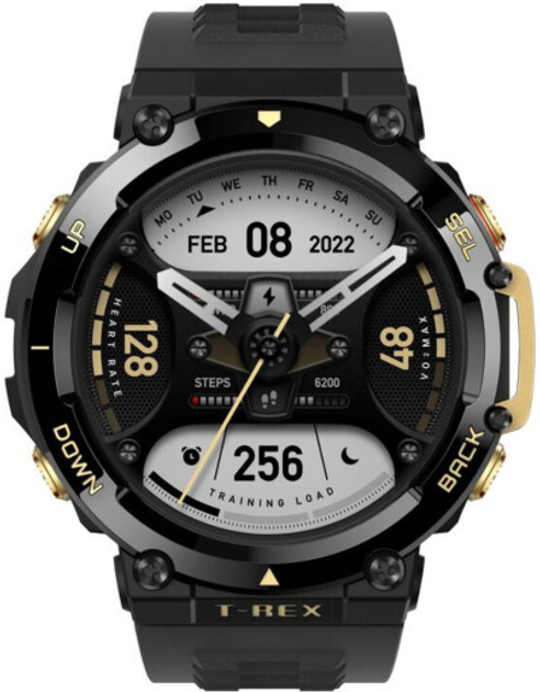 Smartwatch Amazfit T-Rex 2 Astro Black & Gold (955552) EU - obraz 2