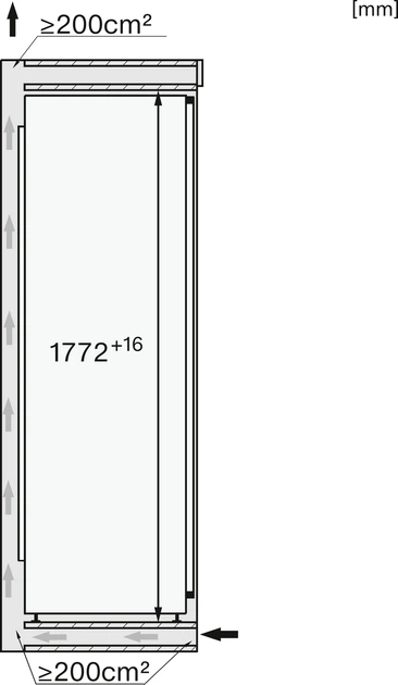 Вбудований холодильник K 7774 D Miele 36777400OER - зображення 6