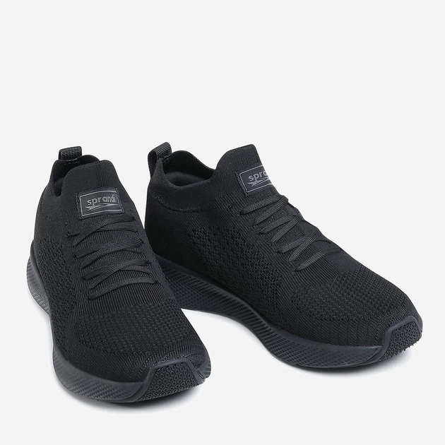 Sneakersy chłopięce lekkie Sprandi WP07-01421-01 39 Czarne (5904862487458) - obraz 4
