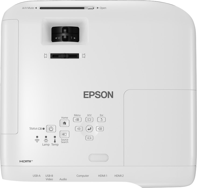 Projektor Epson EB-FH52 biały (V11H978040) - obraz 5
