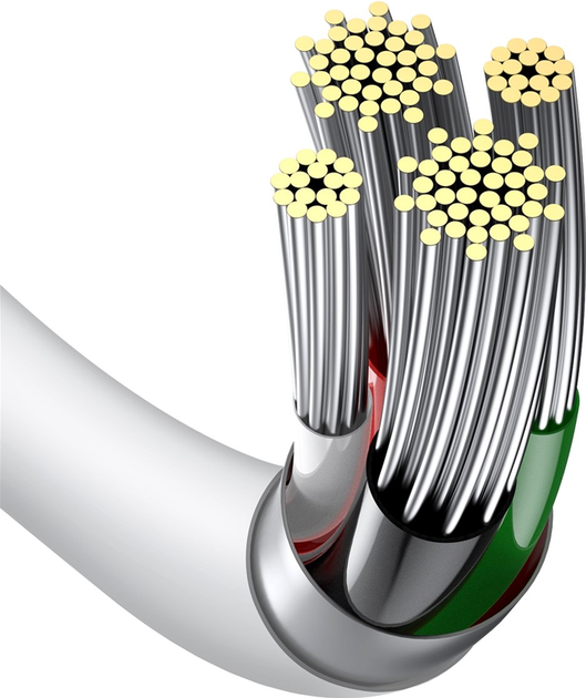 Kabel Baseus Superior Series Fast Charging Lightning 2.4A 1m Biały (CALYS-A02) - obraz 5