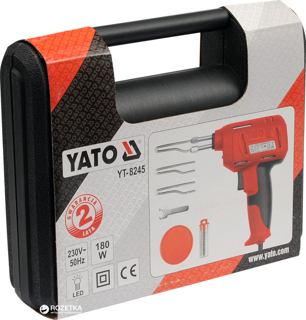Lutownica impulsowa YATO 180 W z akcesoriami (YT-8245) - obraz 4