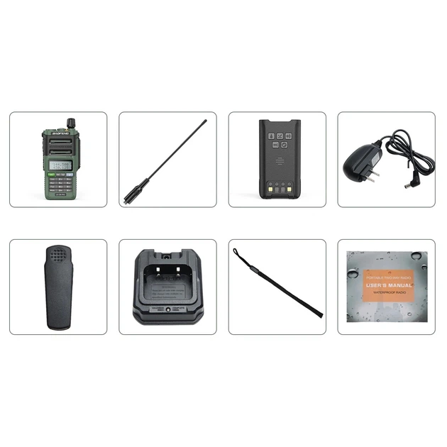 Рация Baofeng UV-9R Pro c влагозащитой Зеленая - изображение 5