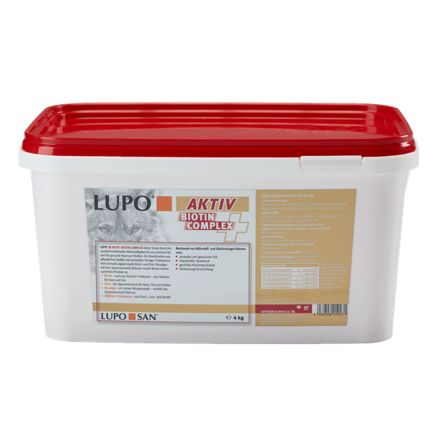 Пищевая добавка для кожи и шерсти собак LUPO Active Biotin Complex 4кг - изображение 3