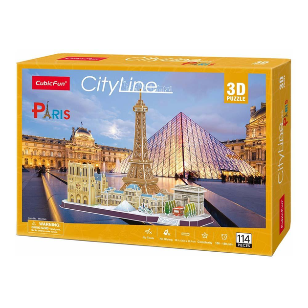Трехмерный пазл CubicFun City line Paris Париж MC254h – фото, отзывы ...
