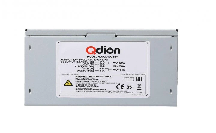Блок живлення Qdion 400W (QD400) – фото, відгуки, характеристики в ...