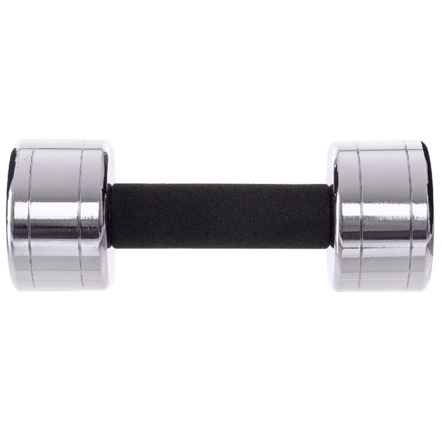 Стальная гантель U-Power Chrome 1х4 кг Silver Black (U17011) - Фото 2 Стальная гантель U-Power Chrome 1х4 кг Silver Black (U17011) - изображение 2