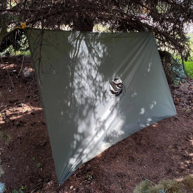 Плащ-палатка пончо rip stop Ranger RA8920 XL 210х140см Olive - изображение 7