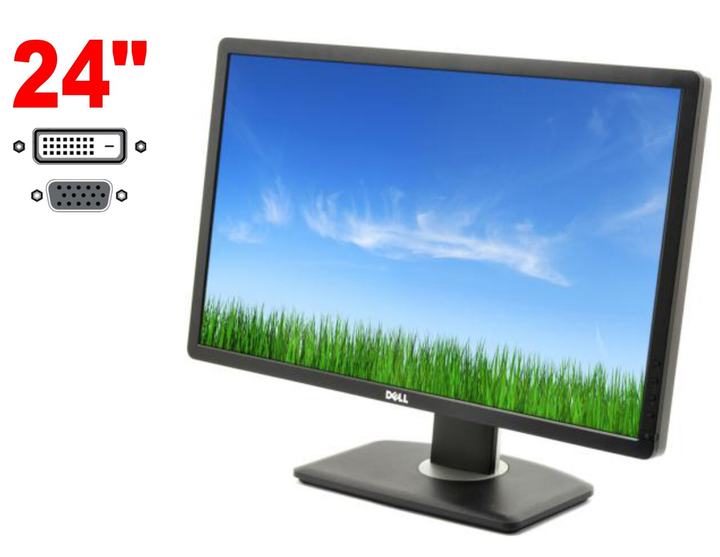 Монитор Dell P2412Hb / 24" (1920x1080) TN / 1x DVI, 1x VGA, 2x USB 2.0 ...