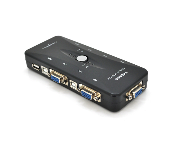 4-портовый KVM свич VEGGIEG K401, переключатель USB, Grey, Blister-Box - Фото 1 4-портовый KVM свич VEGGIEG K401, переключатель USB, Grey, Blister-Box - изображение 1