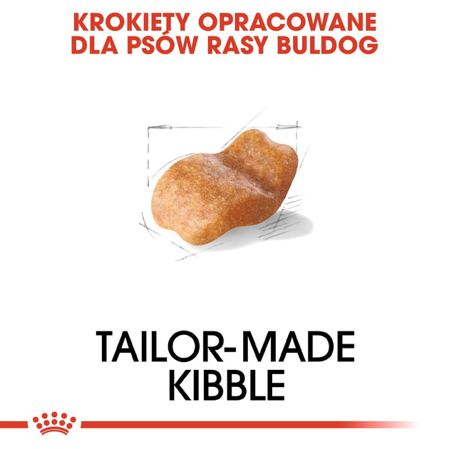 Sucha karma pełnoporcjowa Royal Canin Bulldog Adult rasy buldog w wieku 12 miesięcy i starszych 12 kg (3182550719803) (2590120) - obraz 4