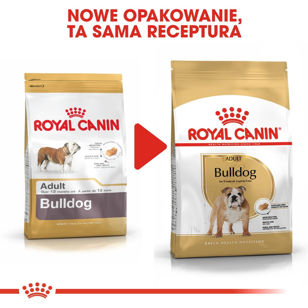 Sucha karma pełnoporcjowa Royal Canin Bulldog Adult rasy buldog w wieku 12 miesięcy i starszych 12 kg (3182550719803) (2590120) - obraz 6