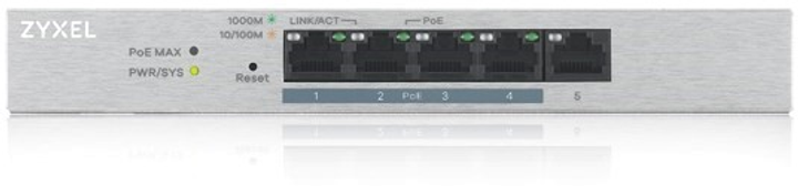 Przełącznik Zyxel GS1200-5HP v2 PoE (60W) Gigabit (GS1200-5HPV2-EU0101F) - obraz 2