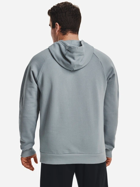 Худи утепленное мужское Under Armour Rival Fleece Big Logo Hd-blu 1357093-465 S Бледно-голубое (196040955612) - изображение 2