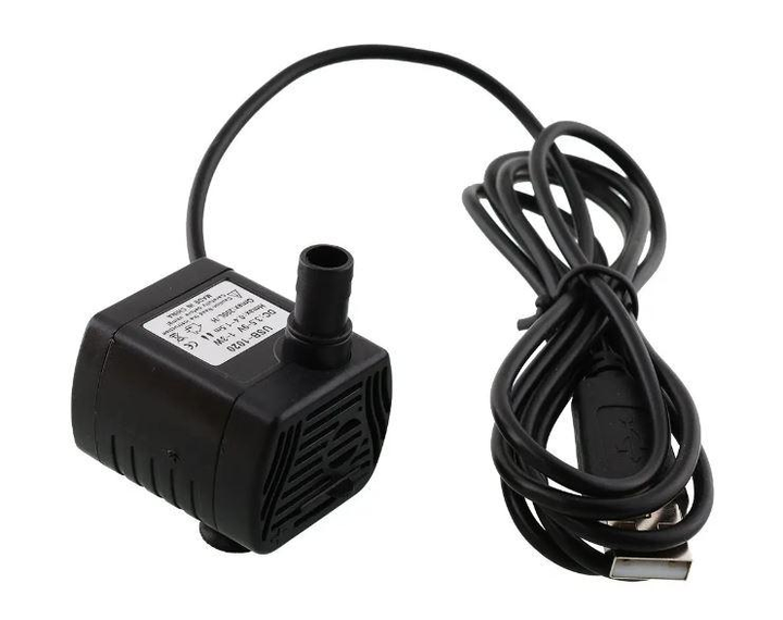 Міні насос водний USB (до 3 Вт) (до 200 Л/год) (H Max 0,45-1,5 м ...