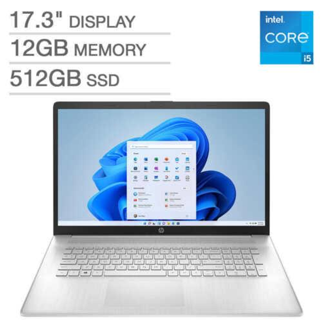 Ноутбук HP 17-cn1053cl, Intel Core i5-1155G7, 12 ГБ ОЗУ, SSD 512 МБ ...