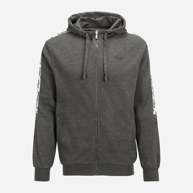 Bluza męska rozpinana streetwear z kapturem Fila FAM0191-80029 M Szara (4064556292858) - obraz 4