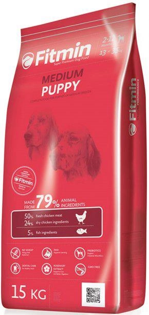 Sucha karma dla szczeniąt Fitmin dog medium puppy - 15 kg (8595237006410) - obraz 1