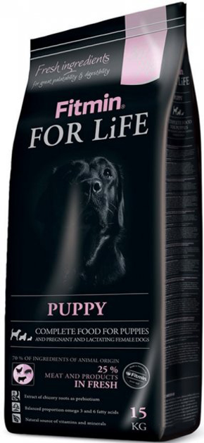 Сухий корм для цуценят Fitmin dog For Life Puppy - 15 кг (8595237008568) - зображення 1