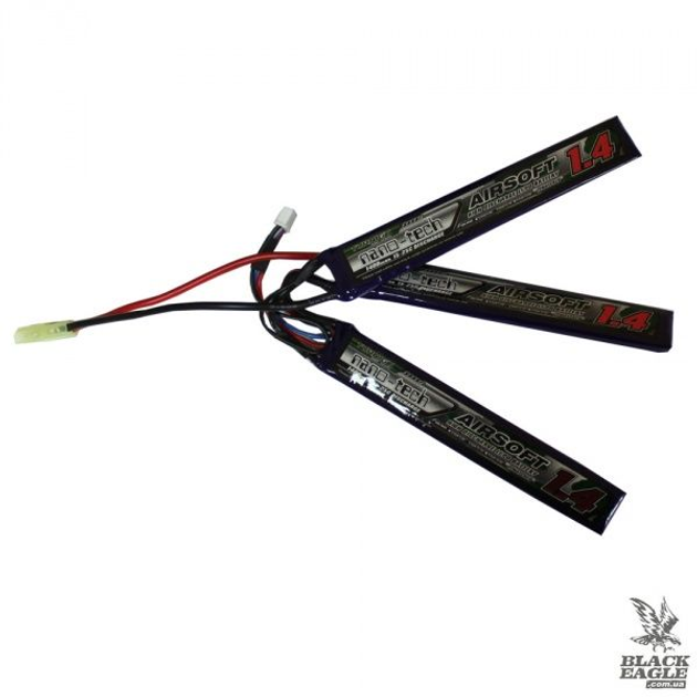 АКБ Turnigy LiPo 11.1v 1400mAh 15-25C нунчаки - зображення 1