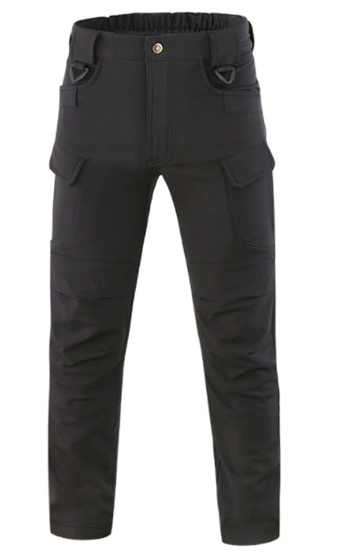 Тактические брюки утепленные Eagle PA-04 IX7 Soft Shell на флисе Black XL - изображение 1