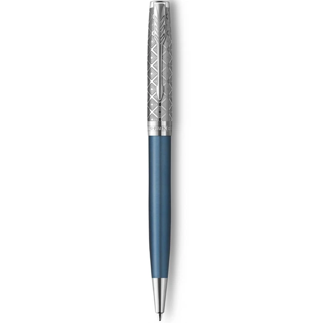 Ручка шариковая PARKER SONNET 17 Metal & Blue Lacquer CT BP - изображение 2