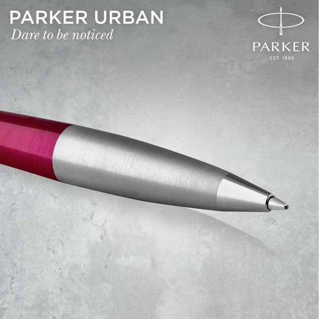 Ручка кулькова Parker URBAN Vibrant Magenta CT BP Сріблястий 30 535 - зображення 5