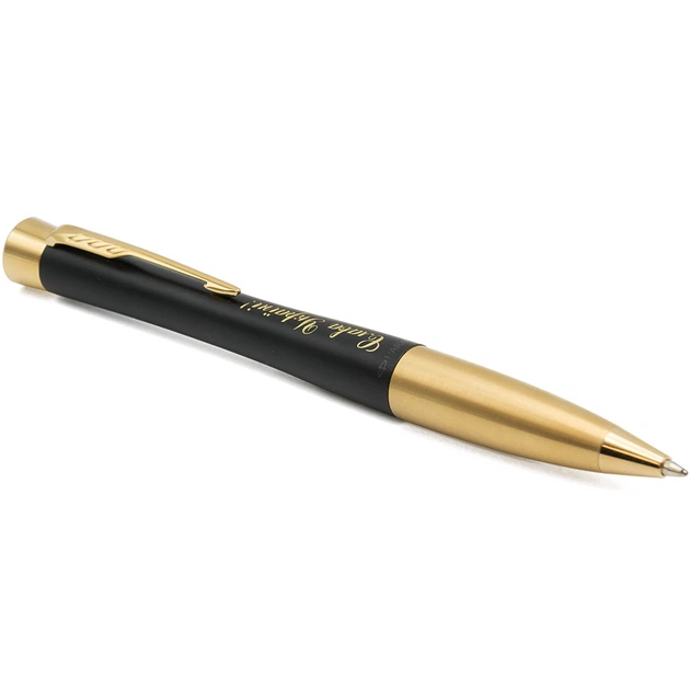 Кулькова ручка Parker URBAN 17 Muted Black GT BP Тризубець на торці + Слава Україні 30035_T011y - изображение 8