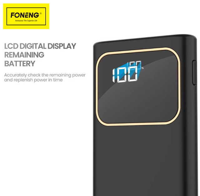 УМБ FONENG Power Bank 20000 mAh (РК дисплей) черный P58 - изображение 2