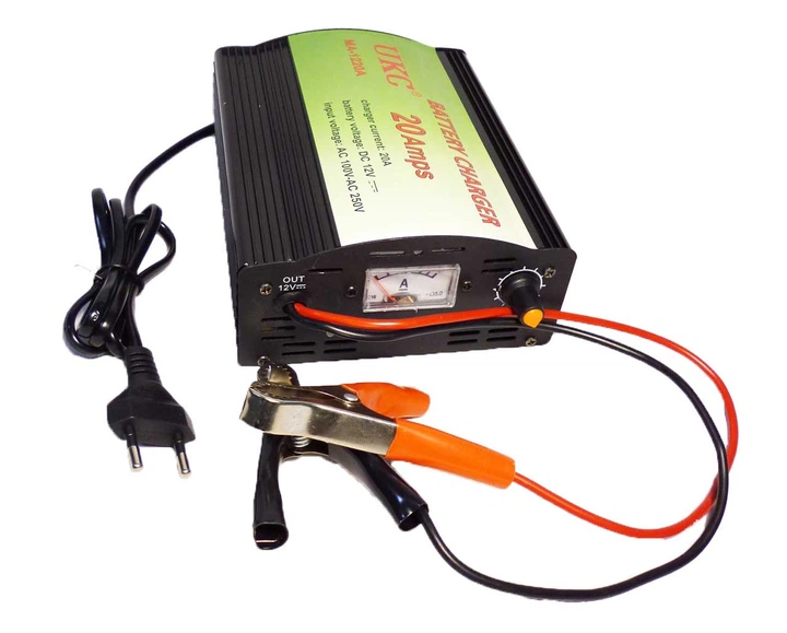 Сетевое зарядное устройство для аккумуляторов UKC 12v 220v 20A с встроенным амперметром - изображение 3