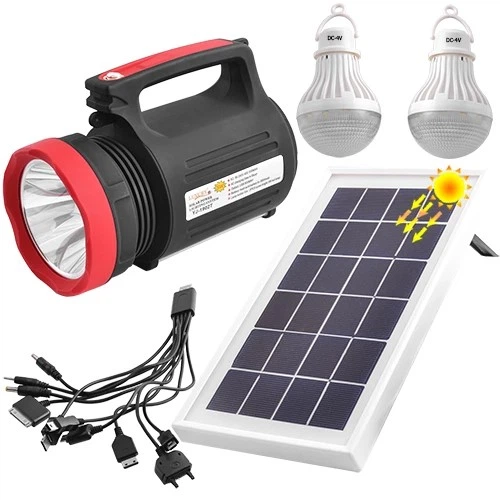 Ліхтар станція Luxury YJ-1902T 5W+22SMD 2 лампи + Powerbank + solar + ЗУ220В (3 режими) - зображення 5