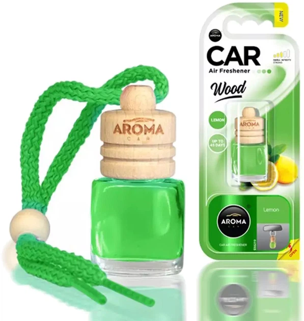 Ароматизатор Aroma Car Wood Лимон 2 шт (2000081930812) - зображення 2