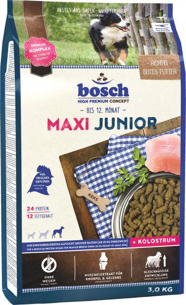 Sucha karma dla szczeniąt dużych ras BOSCH HPC Maxi Junior 3 kg (4015598012904) - obraz 1