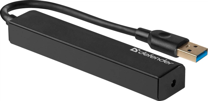 USB-хаб Defender Quadro Express USB3.0 4USB Чорний (4714033832045) - зображення 2