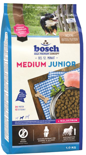 Sucha karma dla szczeniąt Bosch 5203001 HPC Junior Medium 1 kg (4015598012935) - obraz 1