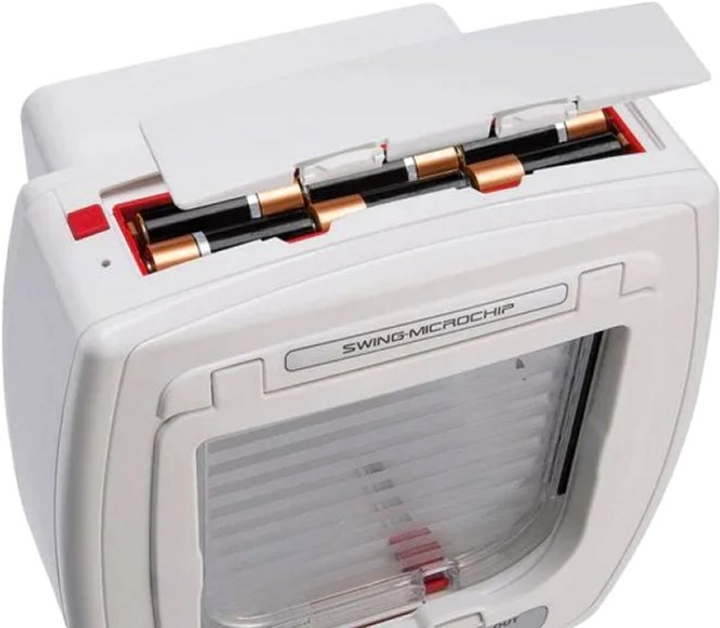 Ferplast Drzwiczki dla kota Microchip z czytnikiem mikroczipów 225 x 225 mm Biały (72090011) - obraz 3