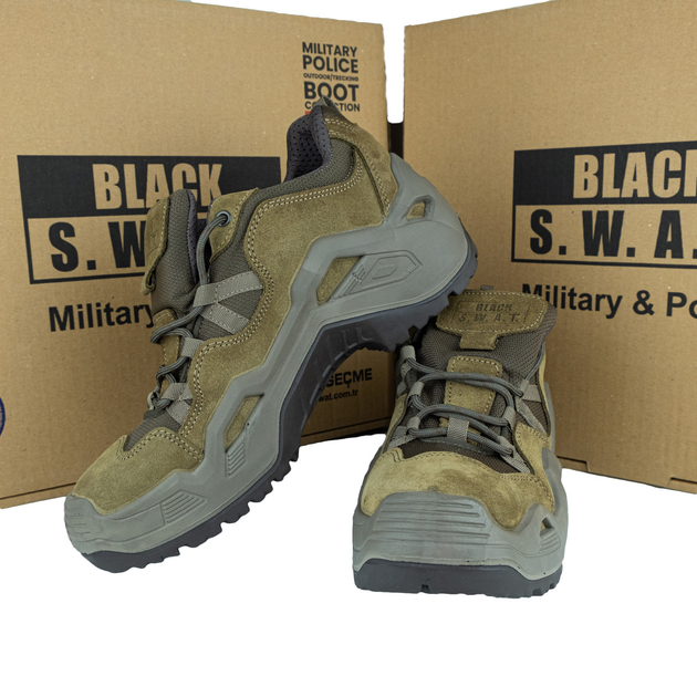 Кросівки Тактичні Кросівки- Берці Літні Берці Військові Кросівки Black SWAT 45 Олива - зображення 1