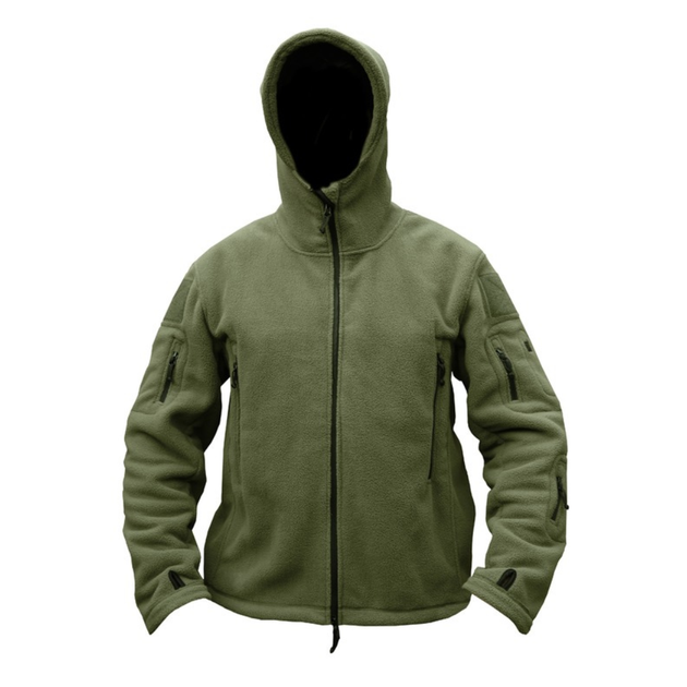 Флісова кофта Recon Hoodie, Kombat Tactical, Olive, S - Фото 3 Флісова кофта Recon Hoodie, Kombat Tactical, Olive, S - зображення 3
