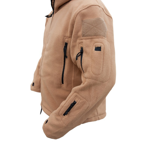 Флисовая кофта Recon Hoodie, Kombat Tactical, Coyote, S - Фото 4 Флисовая кофта Recon Hoodie, Kombat Tactical, Coyote, S - изображение 4