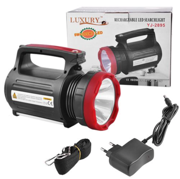 Акумуляторний ліхтар Luxury YJ-2895U Діод 5W (З БІКОВІ СВІТЛОМ НА 20LED) з функцією POWER BANK - Фото 9 Акумуляторний ліхтар Luxury YJ-2895U Діод 5W (З БІКОВІ СВІТЛОМ НА 20LED) з функцією POWER BANK - зображення 9